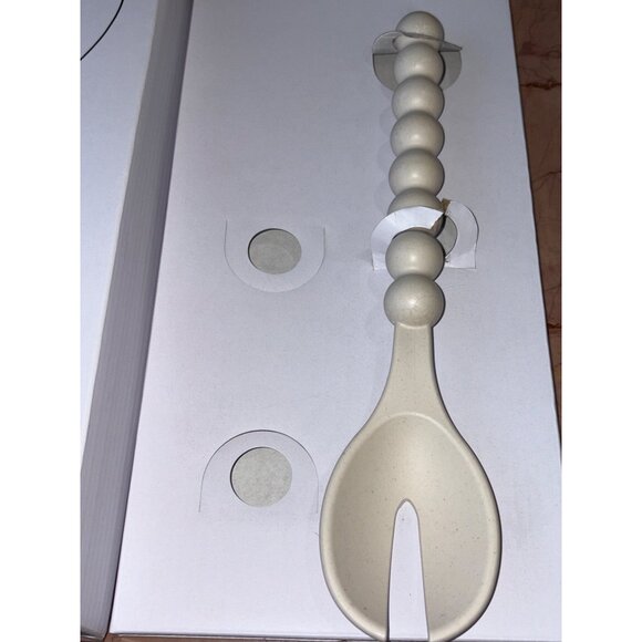 Maison Balzac Cloud Serving Spoon in Ivory Large Salad Single - Picture 3 of 6